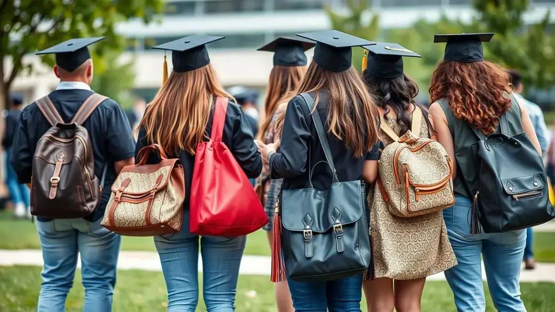 How bags reflect personality during graduation