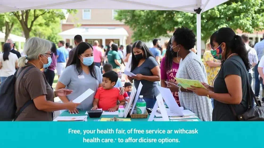 Community resources for affordable health care