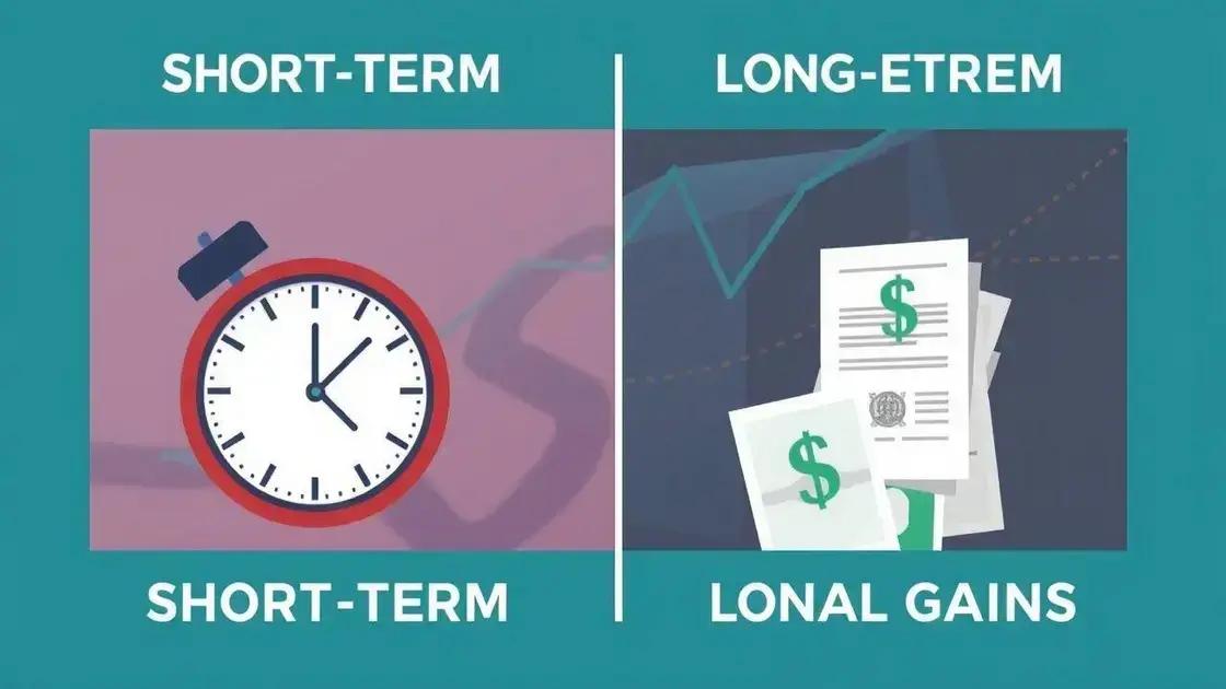Short-term vs long-term capital gains