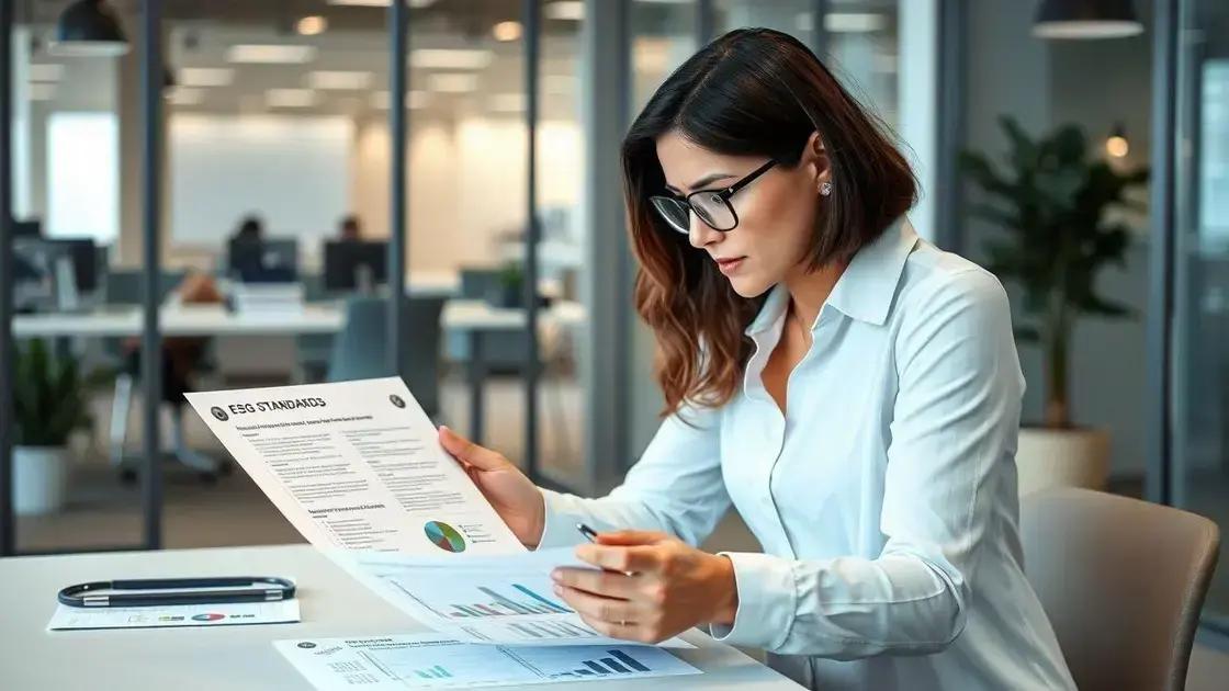Key requirements for compliance with ESG standards