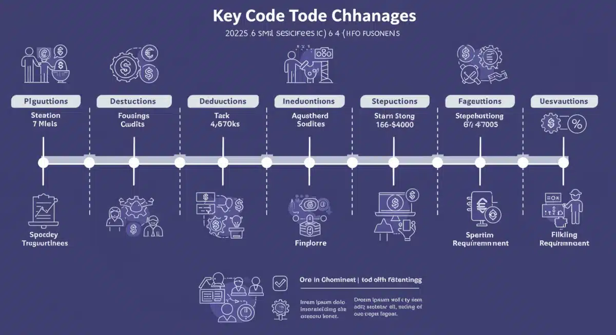 Infographic detailing key 2025 tax code changes for small businesses