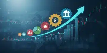 Diversified investment portfolio with data visualization