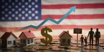 Graph illustrating Federal Reserve interest rate hikes impacting US housing market