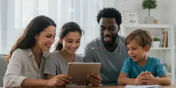 Family reviewing federal benefits online in 2026