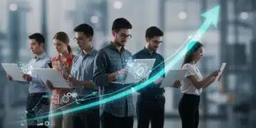 Professionals learning in-demand vocational skills, digital tools, career growth