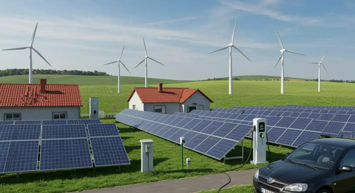 Renewable energy solutions offsetting the impact of high oil prices on consumers.