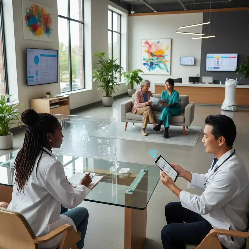 Diverse patients receiving modern healthcare, illustrating patient-centric policy impact