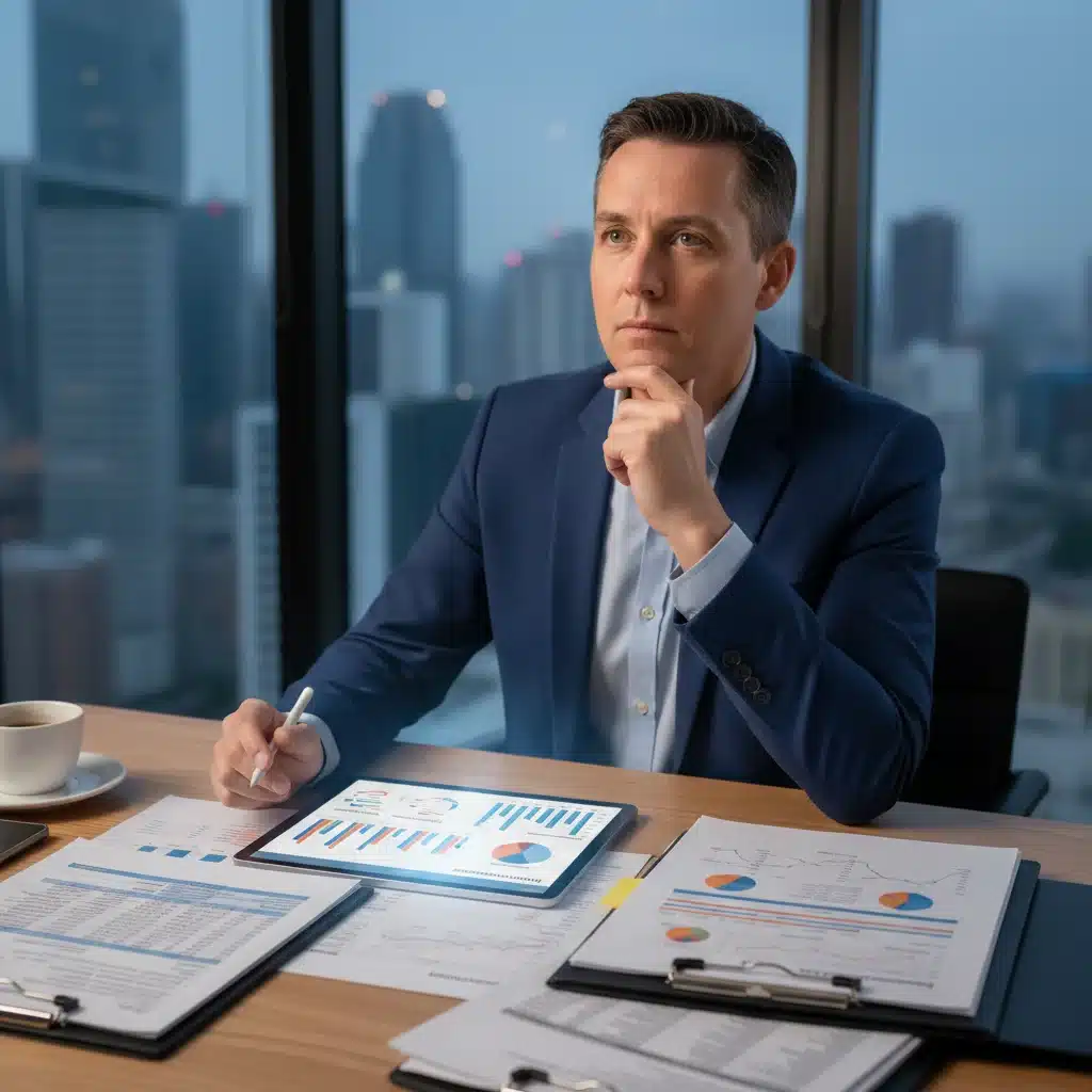 Person reviewing financial documents for strategic benefit planning